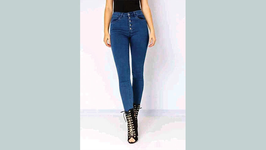 Stylish Denim Full Pant For Ladies