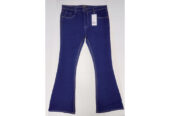 Ladies denim boot cut long pants.