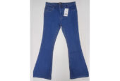 Ladies denim boot cut long pants.