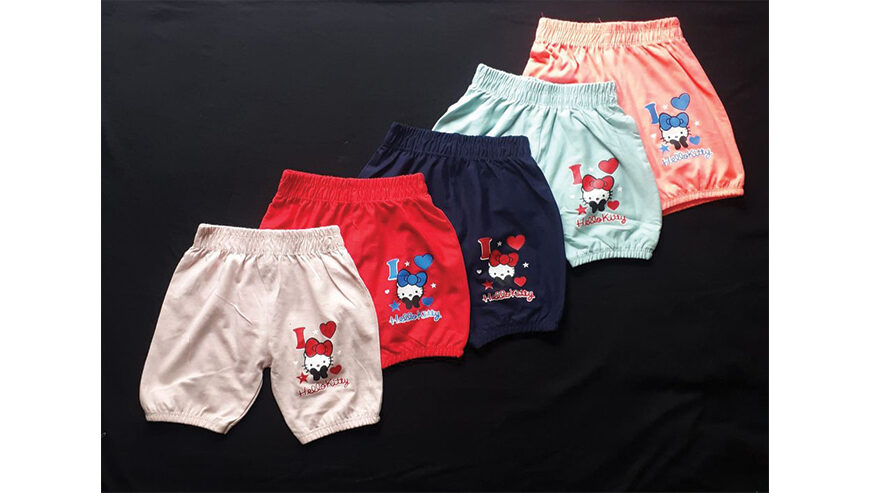 Multi Color Baby Girls Panty (6 Pieces Combo) by difference color.