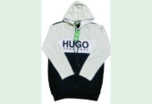 Men’s print rib maching hoodie