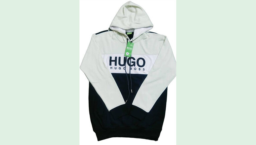 Men’s print rib maching hoodie