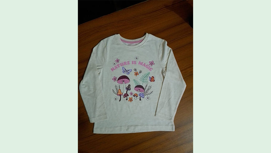 Boys girls full sleeve fency t-shirt