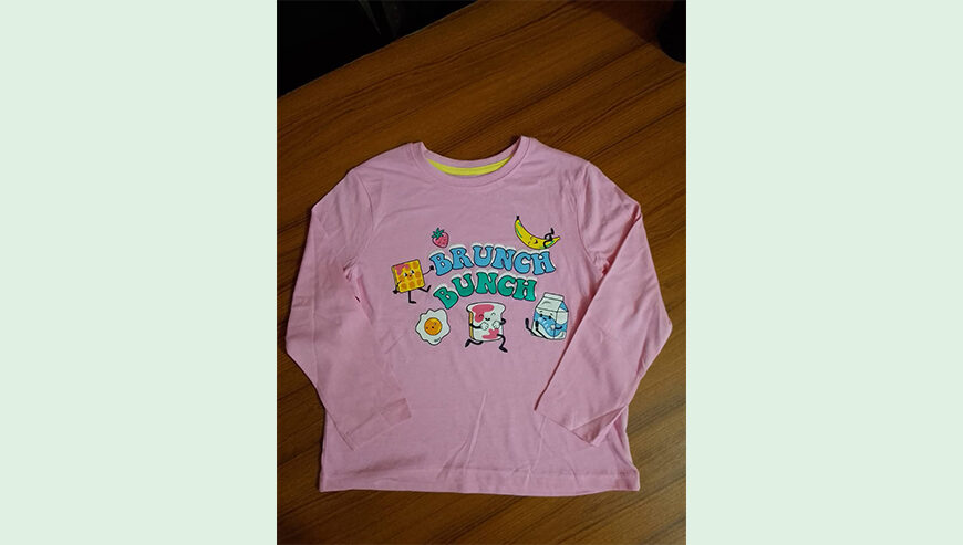 Boys girls full sleeve fency t-shirt