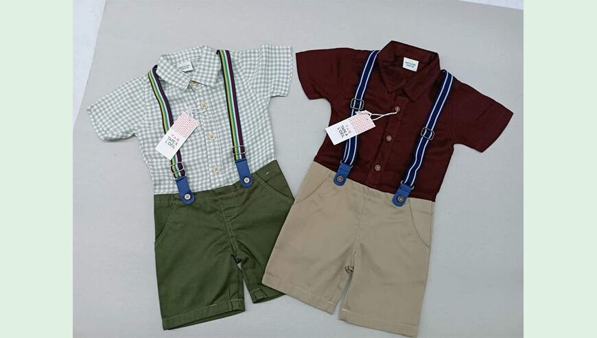 Kids suspender jumpsuit