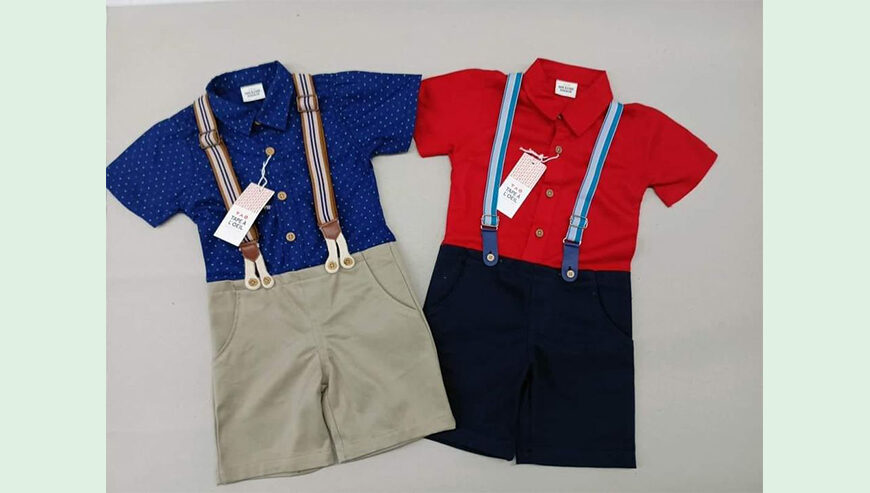 Kids suspender jumpsuit