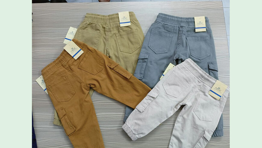 Boys SPANDEX cargo joggers