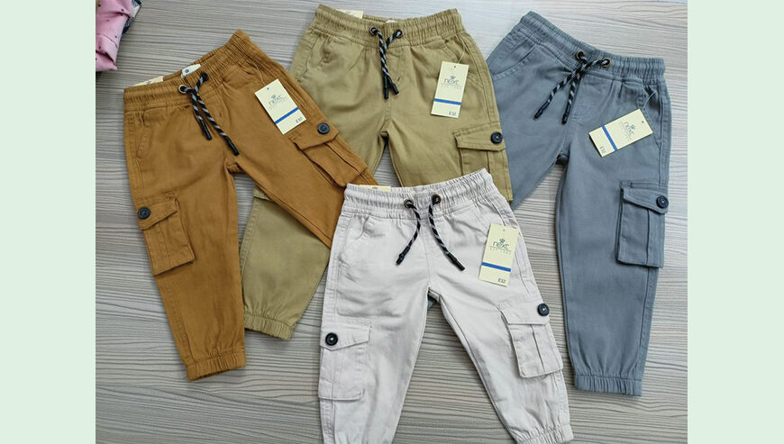 Boys SPANDEX cargo joggers