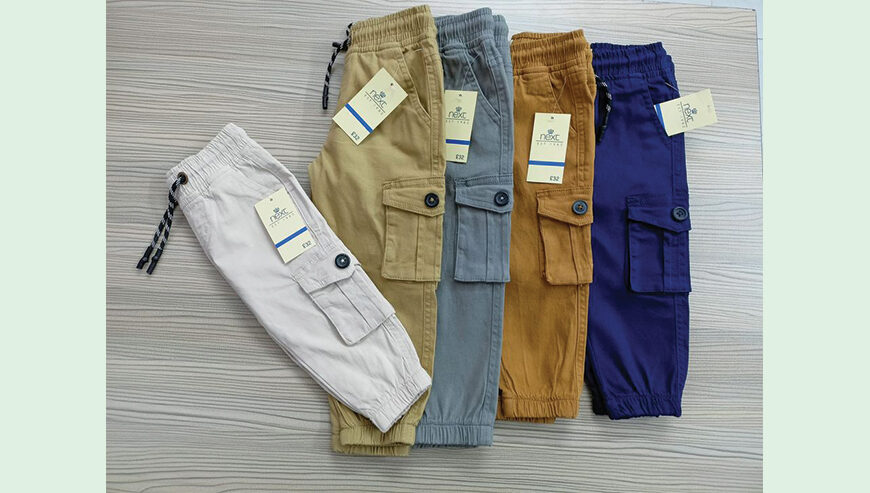 Boys SPANDEX cargo joggers