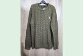 Men’s Round neck cable Sweater