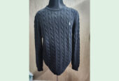 Men’s Round neck cable Sweater