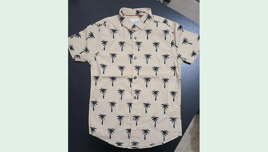 Boy’s Over Fancy All Over Printed short Sleeve cotton shirt