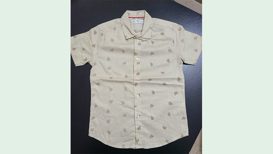 Boy’s Over Fancy All Over Printed short Sleeve cotton shirt