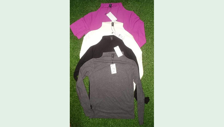 Ladies high neck sweater