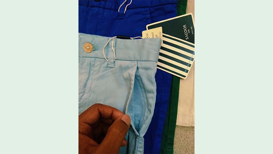 Boys Fancy twill short pant