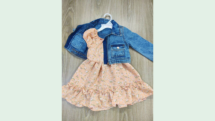 OVER FANCY JACKET FROCK SET