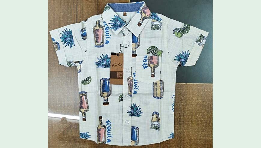 Boys Fancy short sleeve shirt