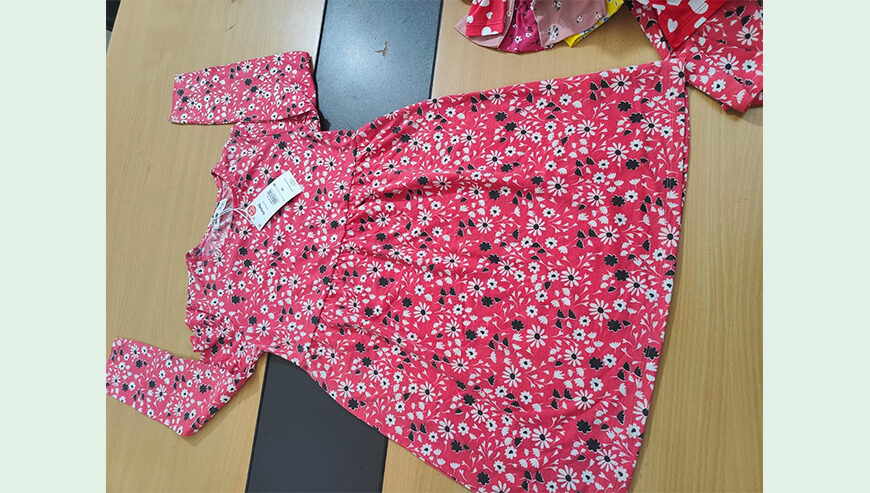 Kids to grils fency 100% cotton full slv frock.