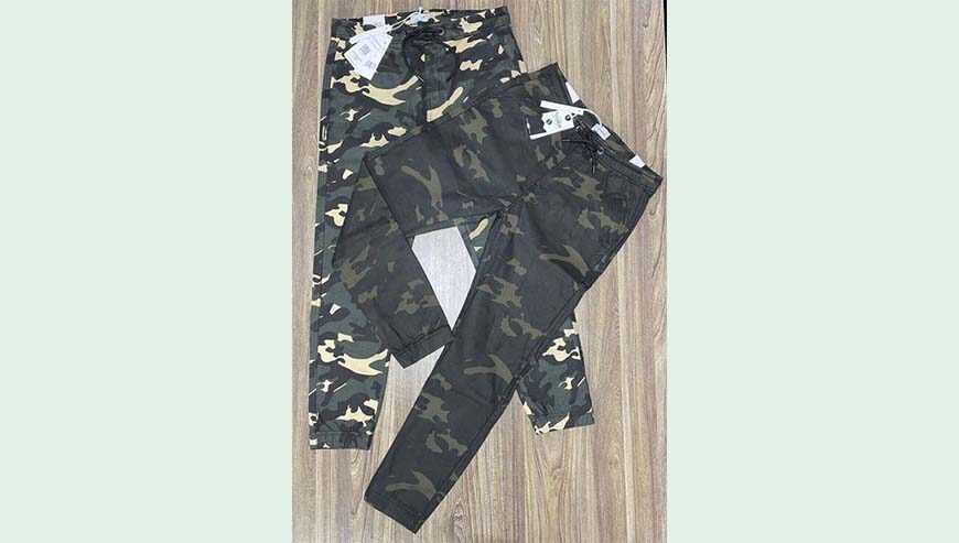 Mens camo joggers