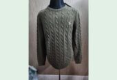 Men’s Round neck cable Sweater