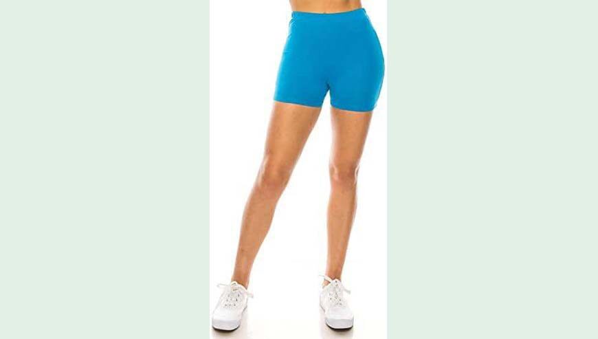 Ladies knit spandex shorts