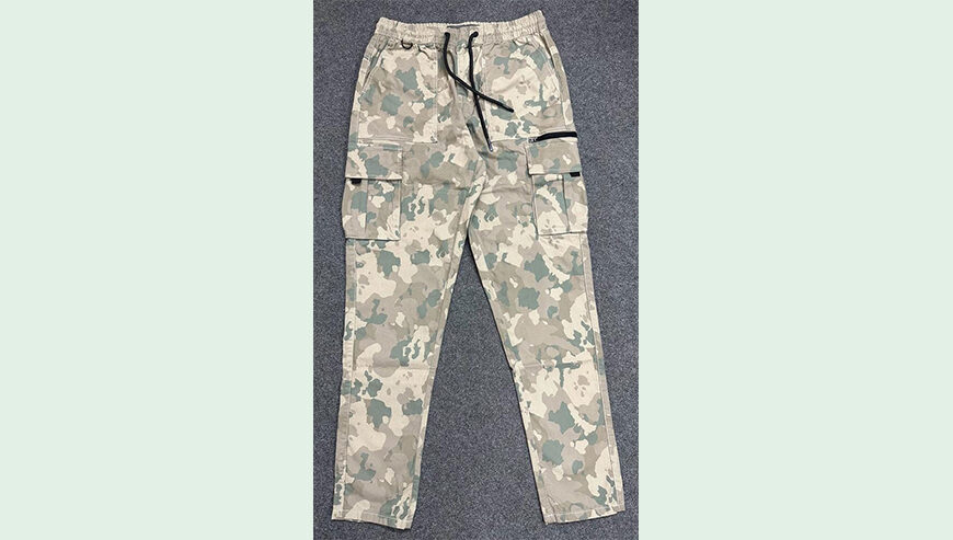 Men’s over Fancy 6 pocket Stretch Long Cargo Pant