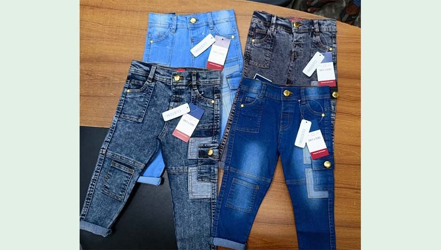 Boys denim fancy pant