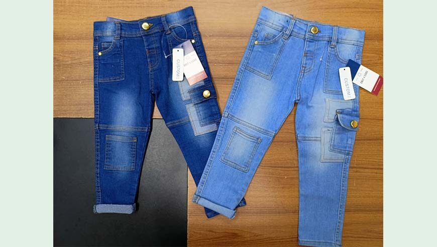 Boys denim fancy pant