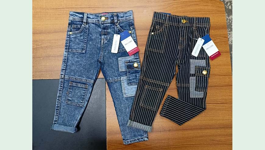 Boys denim fancy pant