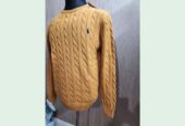 Men’s Round neck cable Sweater