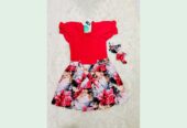 Girls smoking fancy 2 pcs frock