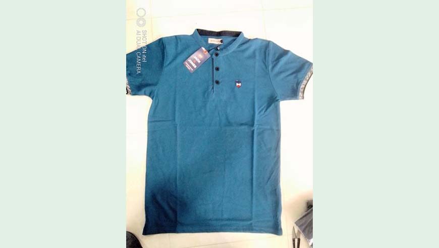 JACK & JONES Band Collar Polo Shirt