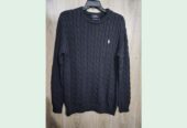 Men’s Round neck cable Sweater