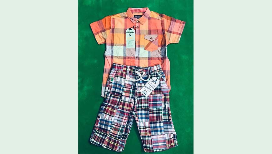 Boys exclusive woven up down set