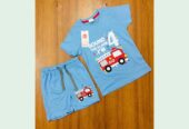 Boys Fancy Half T-Shirt Set