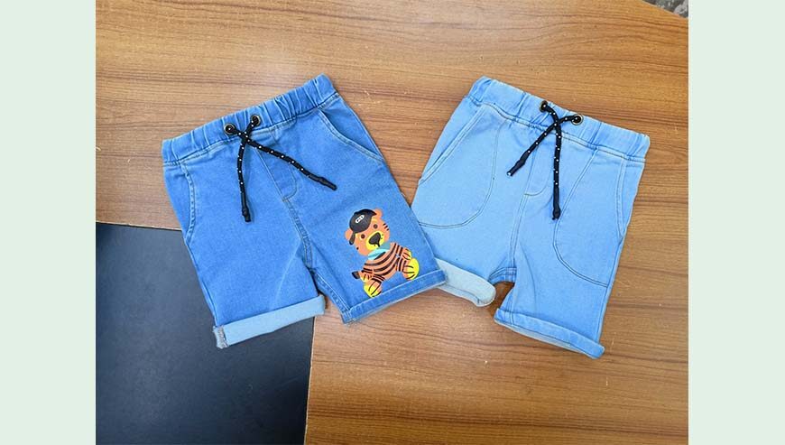 Boys spandex Denim short pant