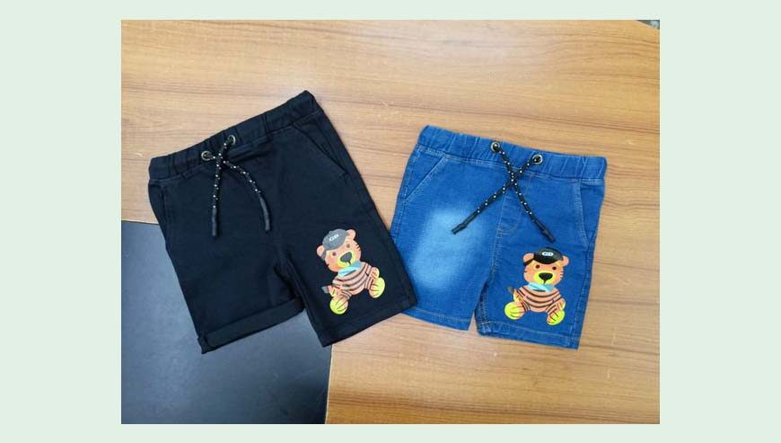 Boys spandex Denim short pant