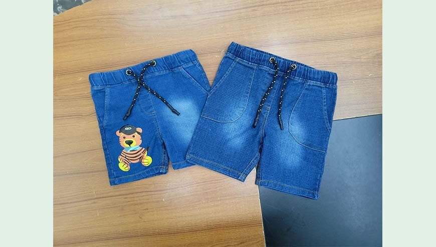 Boys spandex Denim short pant