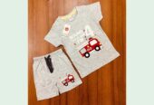 Boys Fancy Half T-Shirt Set